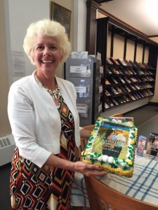 More cake for Heidi at Book Talk and Signing at the Guthrie Memorial Library-Hanover’s Public Library.